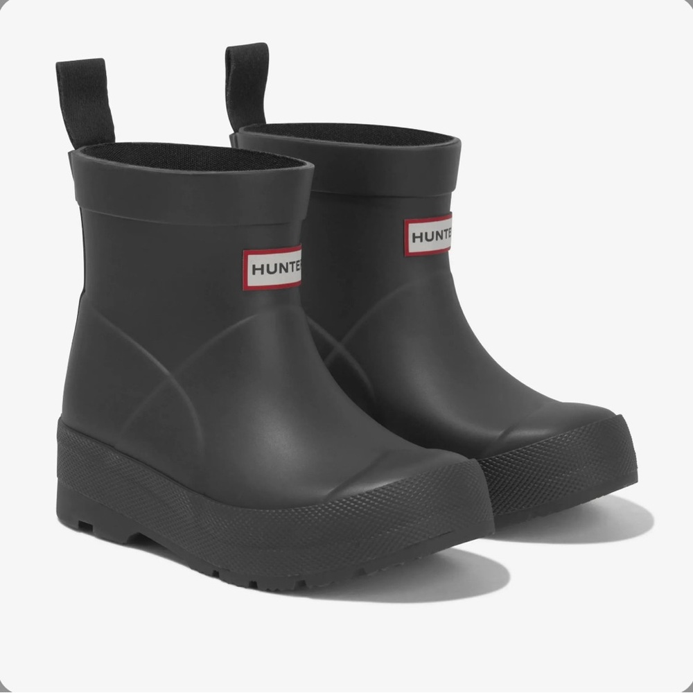 KIDS Hunter Black Waterproof Boots
